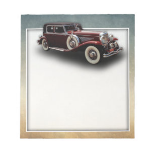 Bloc De Notas Coche modelo de la obra clásica de Duesenberg