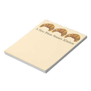 Bloc De Notas Cocina Personalizada De Croissant Baker Pastry