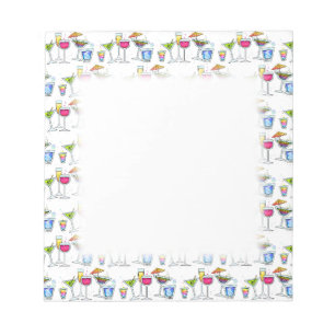 BLOC DE NOTAS COCKTAILS UP GLASSS NOTEPAD