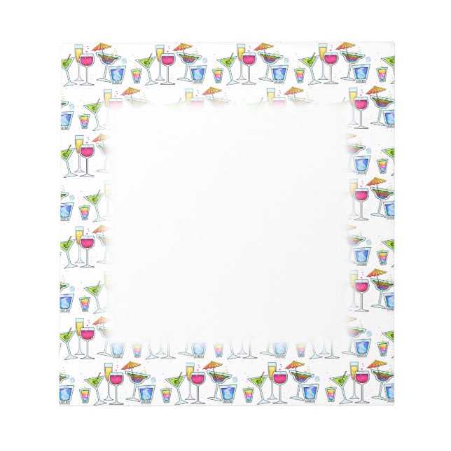 BLOC DE NOTAS COCKTAILS UP GLASSS NOTEPAD (Frente)