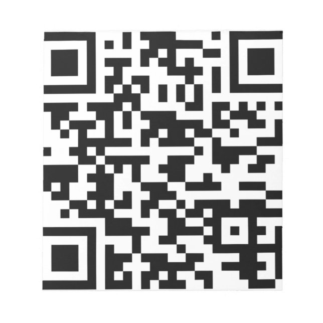Bloc De Notas Código QR de Bitcoin de ejemplo (Frente)