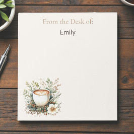 Bloc De Notas Coffee and Floral