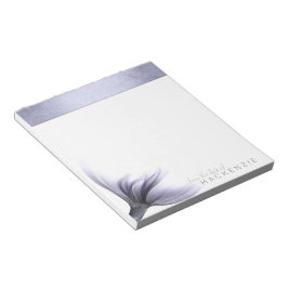 Bloc De Notas Cola de Moda de Sirena | Personalizado púrpura de