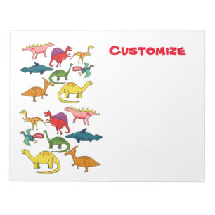 Bloc De Notas Colección de dinosaurios de Cuadros Thunder_Cove