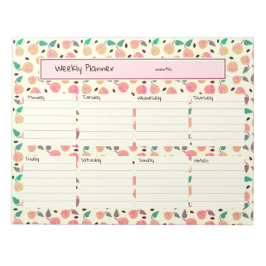 Bloc De Notas Colección de Peras Doradas Planificador Rosa