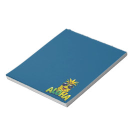 Bloc De Notas Colección de piña de Aloha Notepad Verde azulado