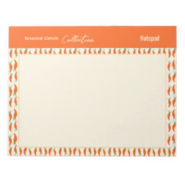 Bloc De Notas Colección de Zanahorias Botánicas