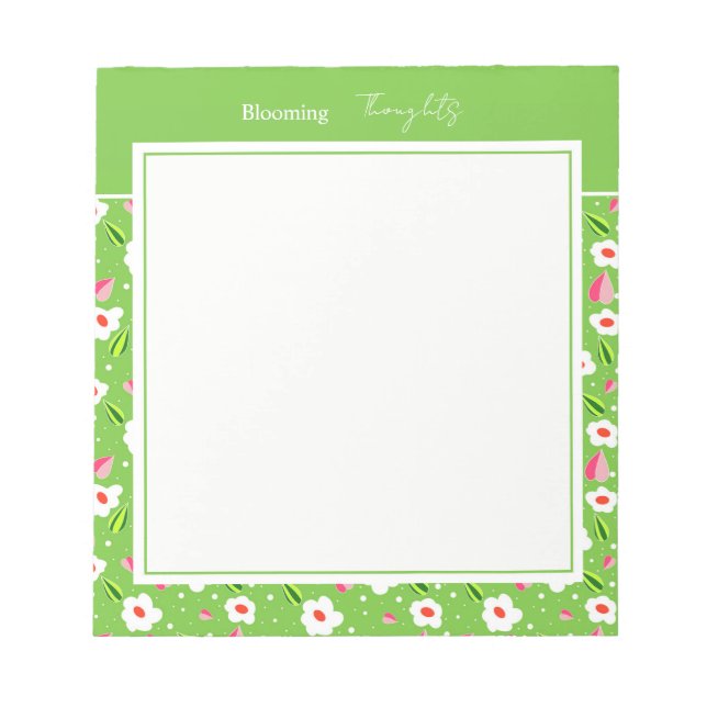 Bloc De Notas Colección floral Spring Meadow Whimsy (Frente)