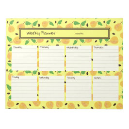 Bloc De Notas Colección Peras Doradas Planificador Amarillo Bril