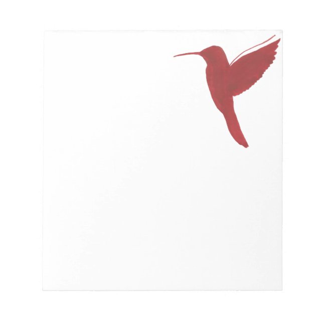 Bloc De Notas Colibrí Rojo (Frente)