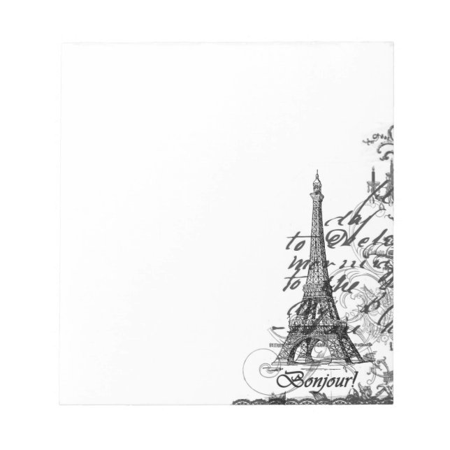 Bloc De Notas Collage Bonjour de París (Frente)