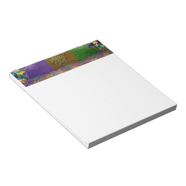 Bloc De Notas Collares de perlas de SlipperyJoe's Mardi Gras dob (Lado Derecho)