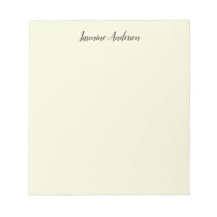 Bloc De Notas Color beige Minimalista moderno profesional