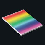 Bloc De Notas Color de la bandera arcoiris del orgullo patrón de<br><div class="desc">colores de la bandera arcoiris de orgullo lgbt Notepad</div>