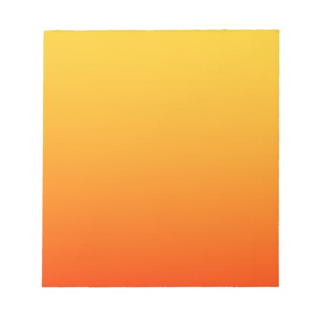 Bloc De Notas Color Naranja Amarillo (Frente)