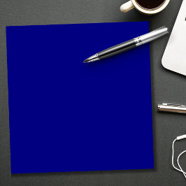 Bloc De Notas Color sólido azul marino | Clásica | Elegante