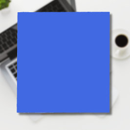 Bloc De Notas Color sólido azul real | Clásica | Elegante