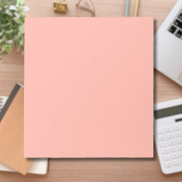Bloc De Notas Color sólido de arrecife de coral pastel | Clásica