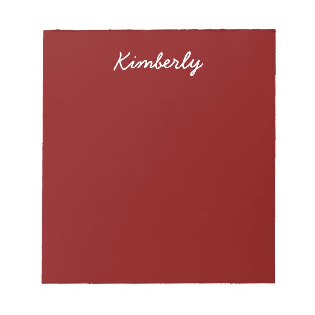 Bloc De Notas Color sólido marrón (Frente)
