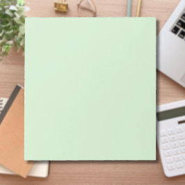 Bloc De Notas Color sólido pastel Pistachio | Clásica | Elegante