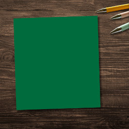 Bloc De Notas Color sólido verde de botella | Clásica | Elegante