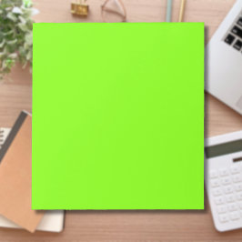 Bloc De Notas Color sólido verde de hierba | Clásica | Elegante