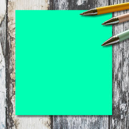 Bloc De Notas Color sólido verde de la marea | Clásica | Elegant