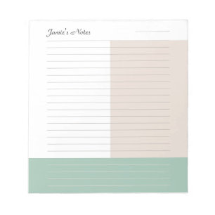 Bloc De Notas Colorblock Green Lined