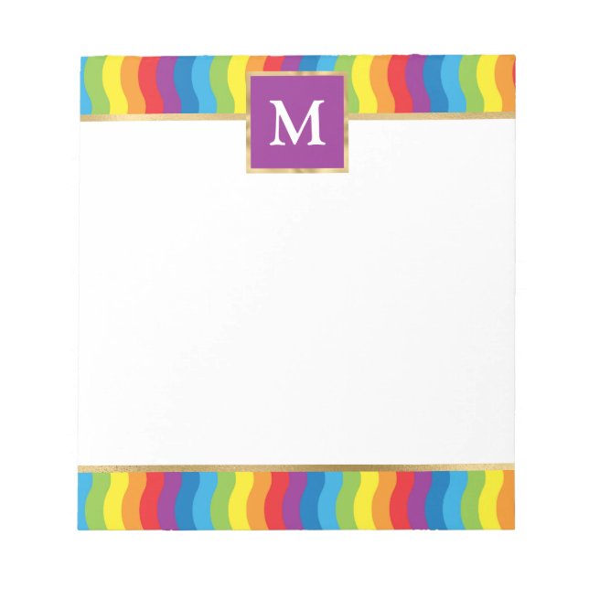 Bloc De Notas Colores Arcoíris Personalizados (Frente)