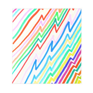 Bloc De Notas Colores de línea Zig Zag
