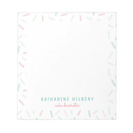 Bloc De Notas Colores pasteles Sprinkles White