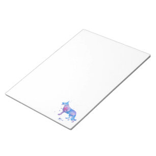 Bloc De Notas Colores retro Shepherd Dog