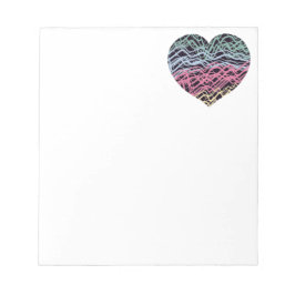 Bloc De Notas Colorful Heart Motif