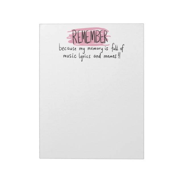 Bloc De Notas Colorful Planner Title/ Header Remember (Lado Izquierdo)