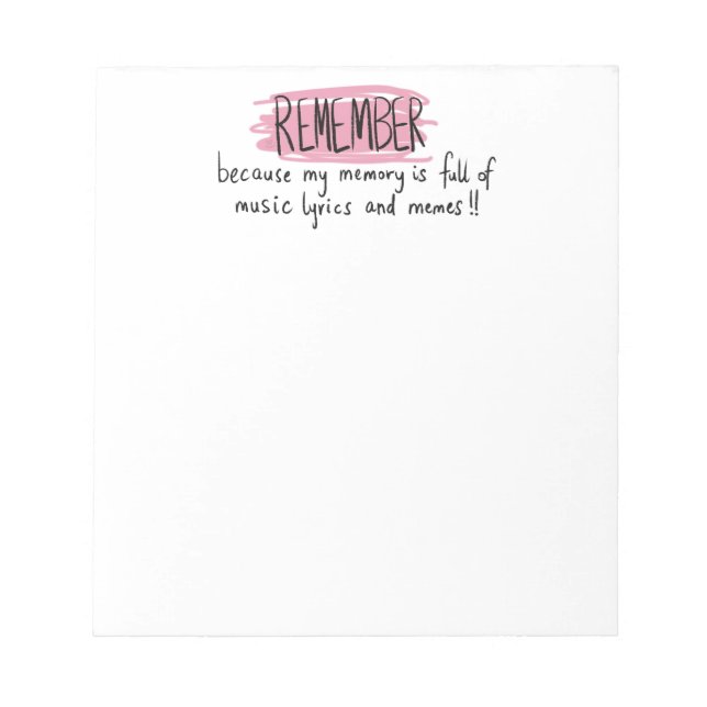 Bloc De Notas Colorful Planner Title/ Header Remember (Frente)