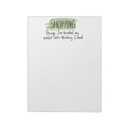 Bloc De Notas Colorful Planner Title/ Header Shopping