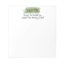 Bloc De Notas Colorful Planner Title/ Header Shopping