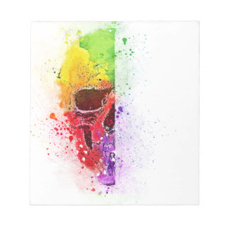 Bloc De Notas Colorful Skull - Caveira Colorida