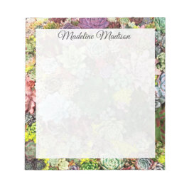 Bloc De Notas Colorful Succulents