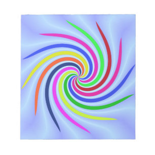 Bloc De Notas Colorful Swirls