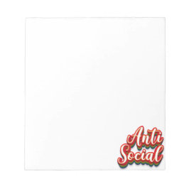 Bloc De Notas Coloridamente anti-social
