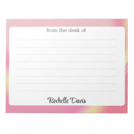 Bloc De Notas Colorido Gradiente Moderno y Elegante De parte de