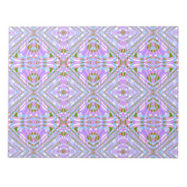 Bloc De Notas Colorido Patrón Geométrico de Morado Suave para Ar