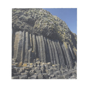 Bloc De Notas Columnas de basalto por la cueva de Fingal, Staffa