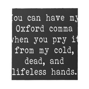 Bloc De Notas Coma de Oxford