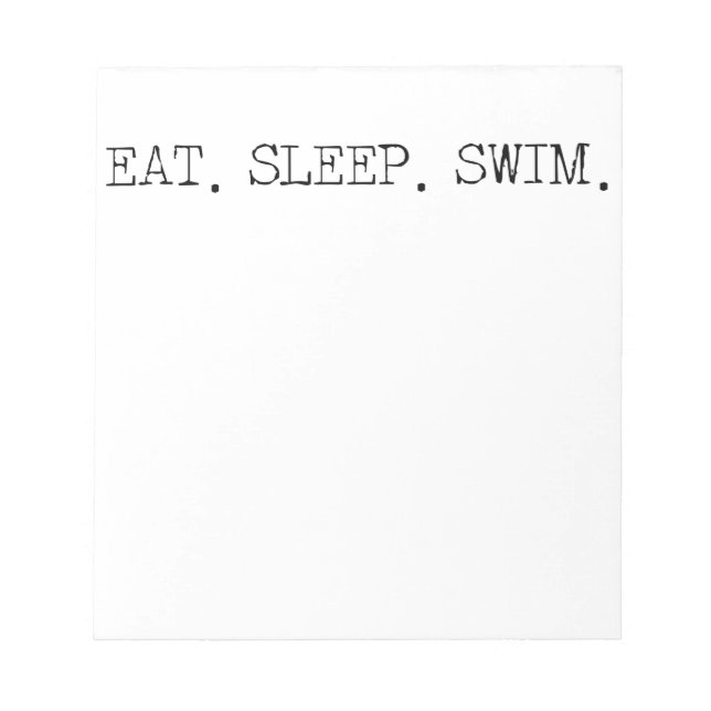 Bloc De Notas Comer Dormir Nadar (Frente)