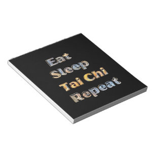 Bloc De Notas Comer Sleep Tai Chi Repetir