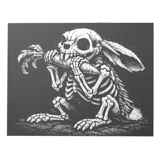 Bloc De Notas Comer Verduras – Conejo Muerto por BurnsInHell (Frente)