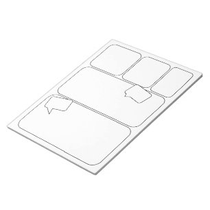 Bloc De Notas Cómics de Artista - Plantillas de Panel en Blanco