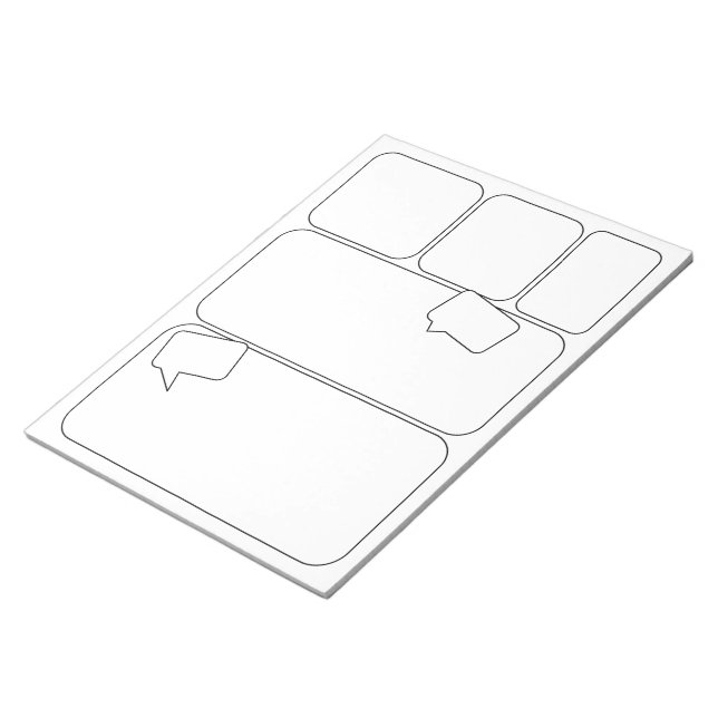 Bloc De Notas Cómics de Artista - Plantillas de Panel en Blanco (Lado Derecho)